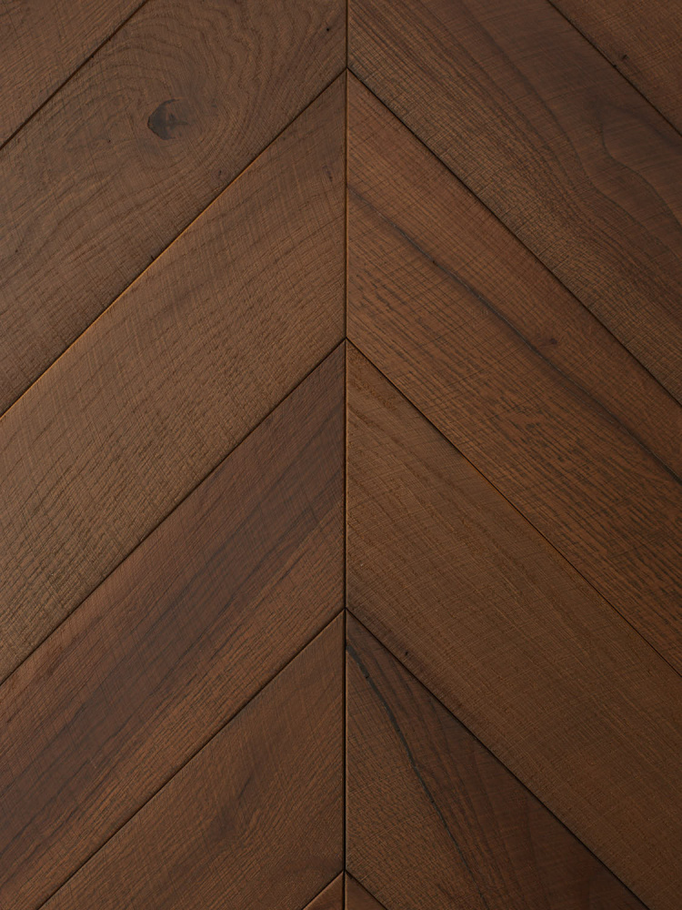 Инженерная доска Bassano Parquet Дуб Chevron французская елочка Коллекция Monolit 500-700х90-120х14мм